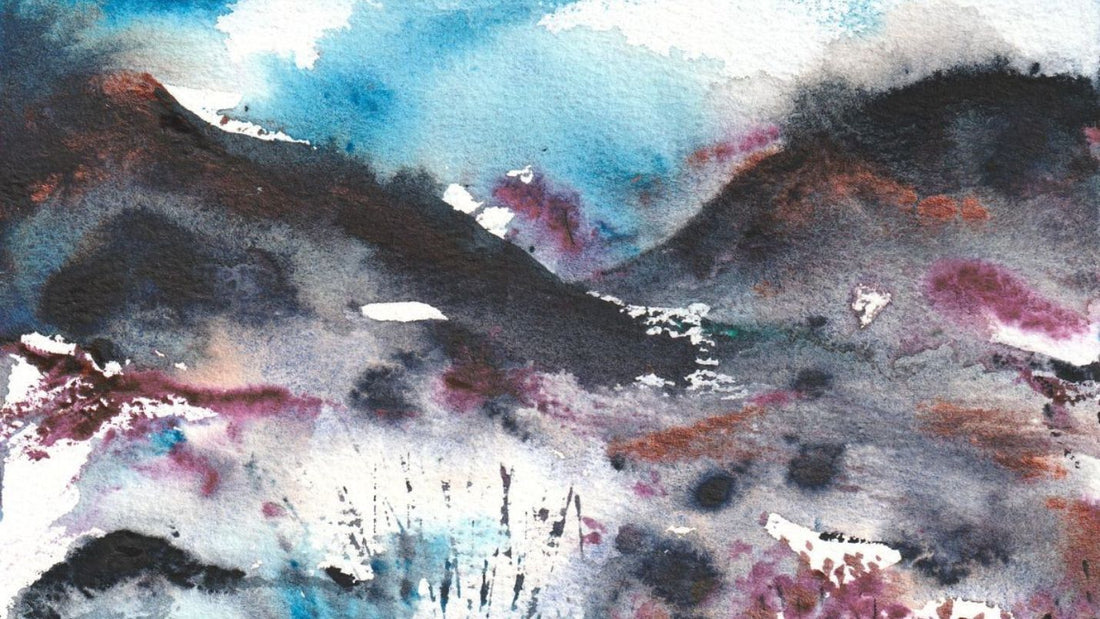 abstract watercolour painting = creating a mood