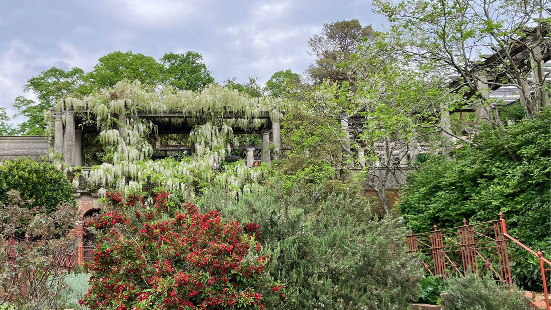 View of the Hill Gardens and Pergola in Hampstead, London