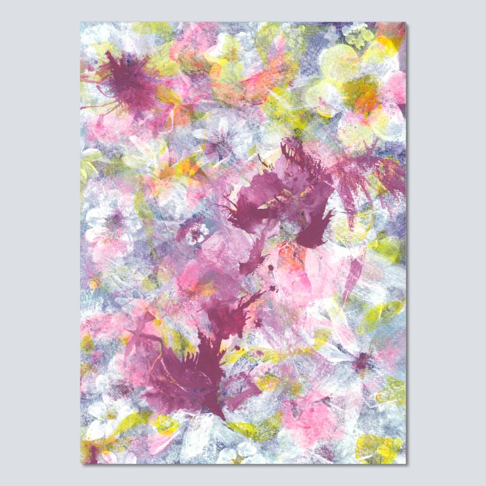 A DAY FOR ICE CREAM No.1 - Original Abstract Floral Painting