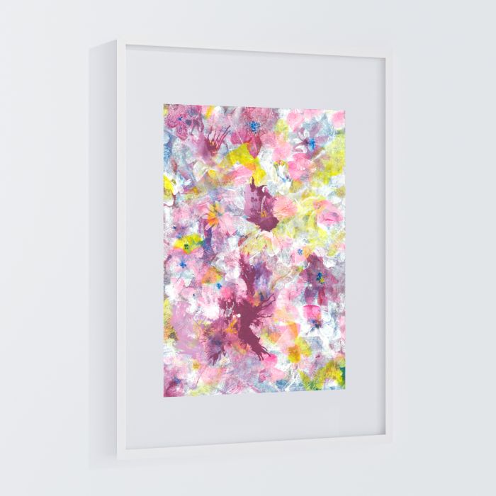 A DAY FOR ICE CREAM No.2 - Original Abstract Floral Painting