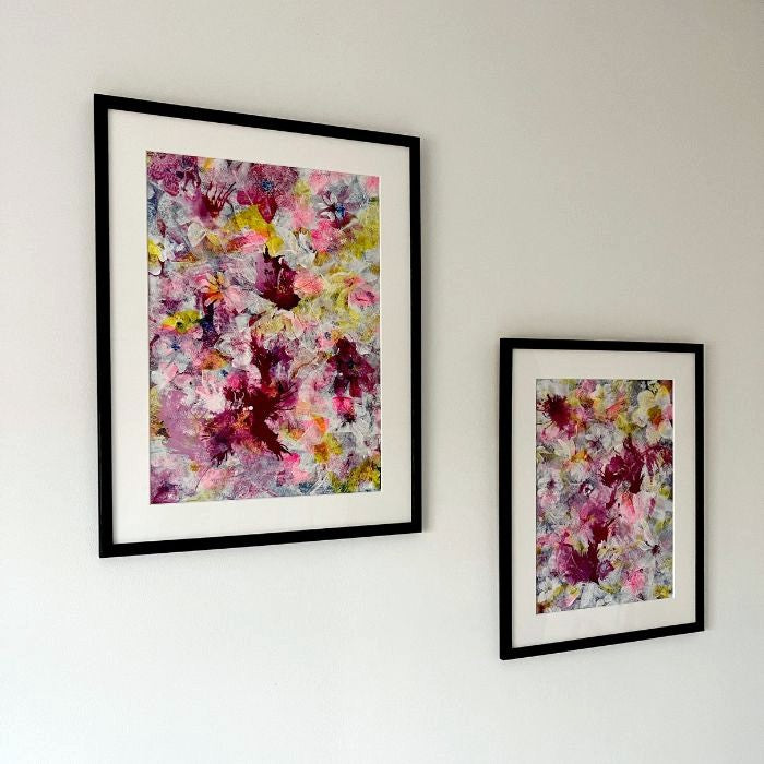 A DAY FOR ICE CREAM No.1 - Original Abstract Floral Painting