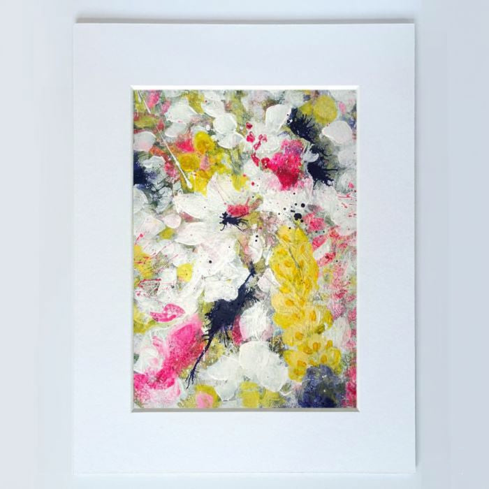 DRINKING SUNSHINE - Original Abstract Floral Painting