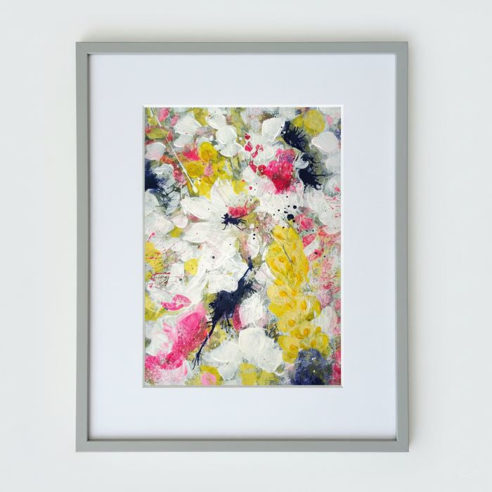 DRINKING SUNSHINE - Original Abstract Floral Painting