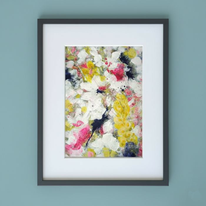 DRINKING SUNSHINE - Original Abstract Floral Painting